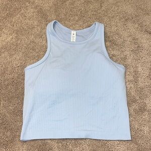 LULULEMON ebb to street cropped tank size 4